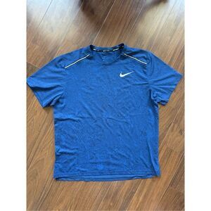 Nike L royal blue athletic dry fit tee